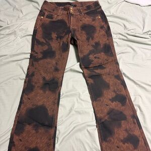 Forever 21 Brown and Black Flare Jeans